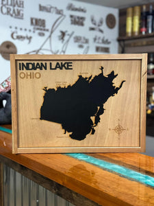 Custom Lake/Coastline Sign