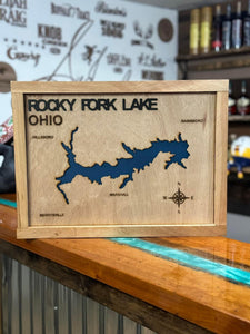 Custom Lake/Coastline Sign