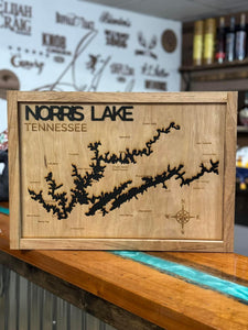 Custom Lake/Coastline Sign