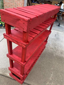 Custom Solid Wood Shoe Rack/Holder 4' x4'