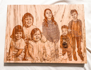 Photograph Engraved Wooden Pictures