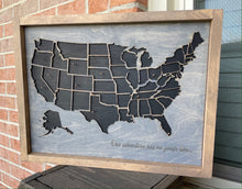 Load image into Gallery viewer, 3D + Engraved United States - &quot;Places I&#39;ve visited&quot; Map
