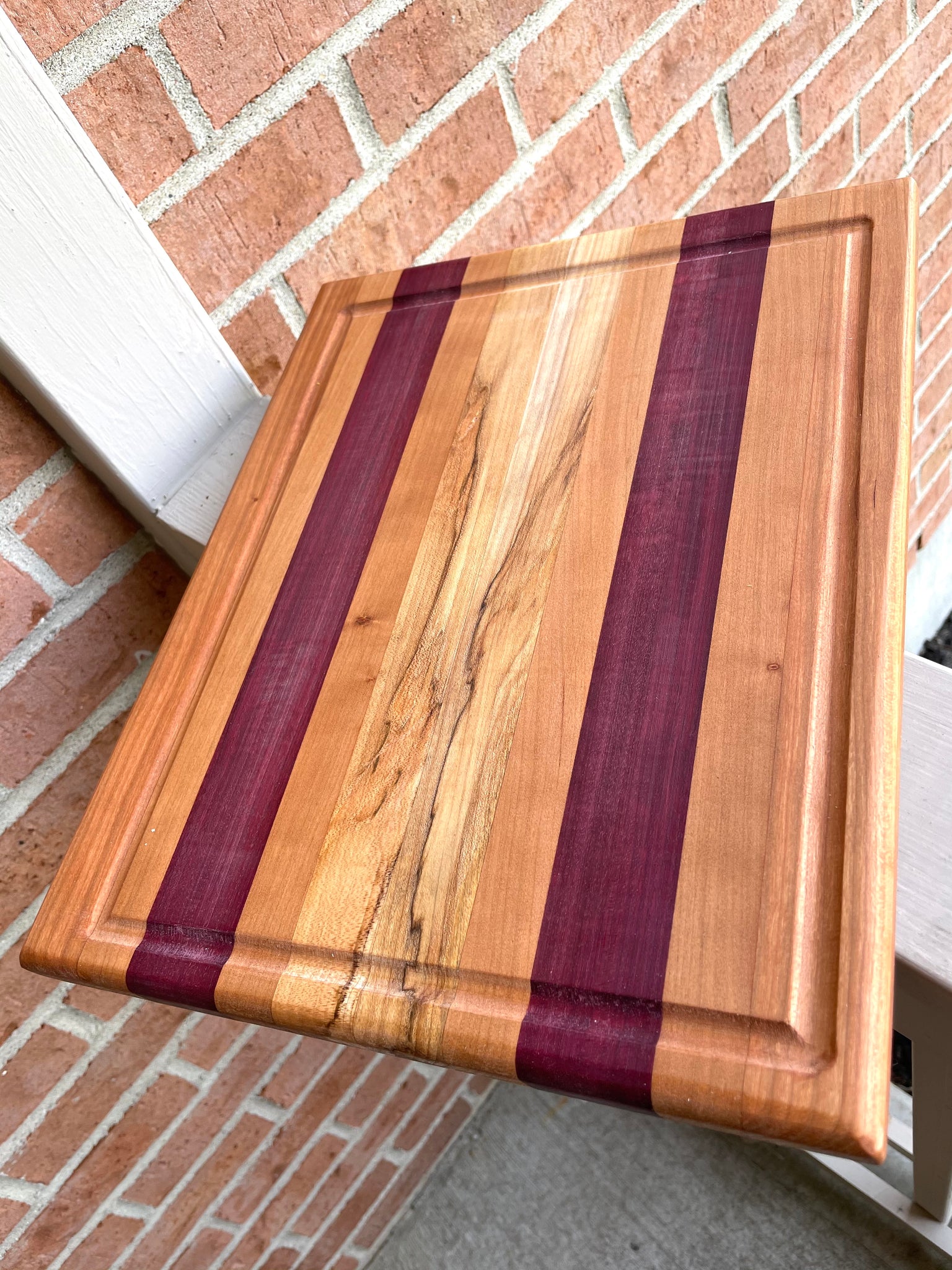 Exotic Tigerwood - Handmade Wooden Cutting Board - RTS