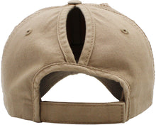 Load image into Gallery viewer, Women&#39;s &quot;Ponytail&quot; Baseball Hat - Multiple Leather Patches + Colors Available!
