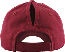 Load image into Gallery viewer, Women&#39;s &quot;Ponytail&quot; Baseball Hat - Multiple Leather Patches + Colors Available!
