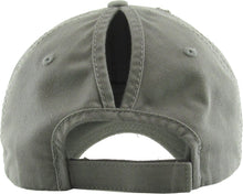 Load image into Gallery viewer, Women&#39;s &quot;Ponytail&quot; Baseball Hat - Multiple Leather Patches + Colors Available!
