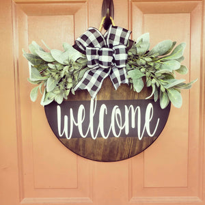 Front Door 18" Round Sign