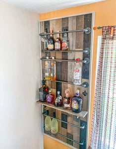 Custom Wall Bar / Alcohol Rack