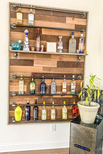 Custom Wall Bar / Alcohol Rack