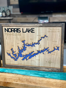 Custom Lake/Coastline Sign