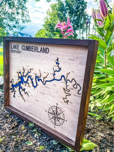 Custom Lake/Coastline Sign