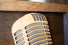 Load image into Gallery viewer, Vintage Microphone Wood Replica 3D + Multi-layered w/Custom Engraving
